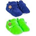 Neska Moda Baby Boys &amp; Baby Girls Pack of 2 Pair 6 to 12 Months Velvet Booties