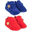 Neska Moda Baby Boys &amp; Baby Girls Pack of 2 Pair 6 to 12 Months Velvet Booties