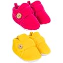 Neska Moda Baby Boys &amp; Baby Girls Pack of 2 Pair 6 to 12 Months Velvet Booties
