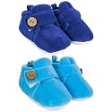 Neska Moda Baby Boys &amp; Baby Girls Pack of 2 Pair 6 to 12 Months Velvet Booties