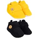 Neska Moda Baby Boys &amp; Baby Girls Pack of 2 Pair 6 to 12 Months Velvet Booties