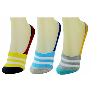 neska moda men39s amp women39 cotton multicolor 3 pair loafer socks