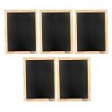 NESTA TOYS - Pack of 5 Double Sided Blackboard Slate | Pre-Writing Toys for Kids | Educational Toy (30X22cm) | Heavy Duty Slate Chalk Boards with Frame