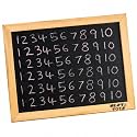 NESTA TOYS Wooden Double Sided Chalkboard Slate for Kids | Write, Draw & Trace Letters - Both Sides Chalk Surface | Builds Pre-Writing Skills & Pencil Grip | Eco-Friendly | Gift for Ages 3-10
