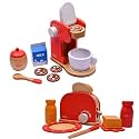 Nesta Toys Wooden Kitchen Toy | Bread Pop-up Toaster &amp; Coffee Maker | 20 Pcs Pretend Play Set | Realistic Accessories | BIS Certified | Handmade in India | Gift Age 3+