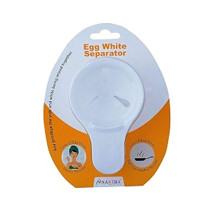 nestar  egg yolk separator egg white filter yolk white divider strainer filter dishwasher safe kitchen bake tool 1 white