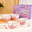 Nestasia Ceramic Serving Bowl Floral Ceramic Bowls