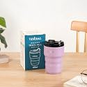 Nestasia Insulated Travel Coffee Tumbler Stainless Steel (350ml) | Leakproof, Double-Wall, Hot &amp; Cold Beverage Mug with Flip-Top Lid | 8/10 Hours Temperature Retention for Office, Gym, Home (Mauve)
