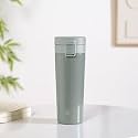 Nestasia Insulated Travel Coffee Tumbler Stainless Steel (450ml) | Leakproof, Double-Wall, Hot & Cold Beverage Mug with Flip-Top Lid | 8/10 Hours Temperature Retention for Office, Gym, Home (Green)