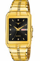 NESTER Gold Black Dial Analog Watch with