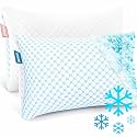Nestl Cooling Pillow, Shredded Memory Foam Pillows King Size Set of 2, Gel Infused Cool Pillow, Adjustable King Size Pillow for Sleeping, Breathable King Pillow, Washable Removable Bed Pillow Cover