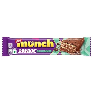 nestl munch max brownie crunchy wafer bar 375 g