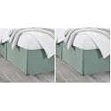 Nestl Sage Green Bed Skirt Queen Size - Queen Bed Skirt 14 Inch Drop - Brushed Microfiber Bed Skirts - Hotel Quality Pleated Bed Skirt - Shrinkage &amp; Fade Resistant (Pack of 2)