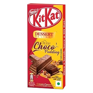 kit kat nestle kitkat dessert delight divine choco pudding wafer coated with milk chocolate50 grams