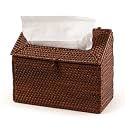 Nestory Rattan Hand Towel Box Cover for Kleenex Hand Towels, Brown