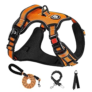 nestroad dog harness adjustable reflective night harness small medium dogs large dogs breathable mesh walking aid training lightweight safe stylish