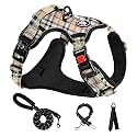 NESTROAD Dog Harness, Torso, Adjustable, Night Reflective, Neck Circumference: 16.9 - 24.8 inches (43 - 63 cm), Waist Circumference: 20.9 - 35.0 inches (53 - 89 cm), For Small Dogs, Medium Dogs, Large