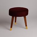 nestroots Wooden Bench Sitting stools for Living Room | 18 inches in Height | Z-Black Ottoman for Bedroom and Pooja Room