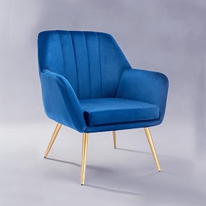 nestroots velvet lounge chair for living room  accent chair for bedroom  1 seater sofa chair for work from home with metallic golden legs  16334 inches height