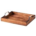 Nestroots Serving Tray, Printed,Rectangle Carved,Wooden