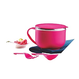 nestwell introducing 700ml maggi bowl-stainless steel amp abs food grade material unbreakable plastic exterior in four colors - perfect for meal prep amp on-the-go eating