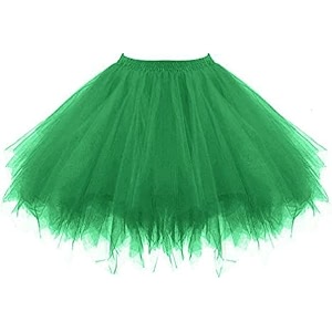 Net Fabric Pleated High Waist Tutu Tulle