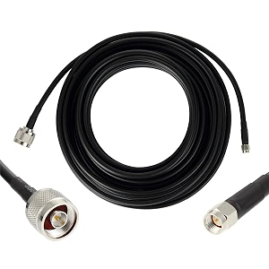 hlf400 low loss extension coaxial cable n male to sma male type plug connectors for 4g 5g lte router gps radio 18 meter