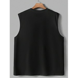 netclick men39s sleeveless round neck polycotton tank top vest