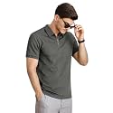 NETCLICK Polyester V-Neck with Zip Closure Polo
