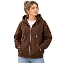 NETCLICK Women39s Cotton Fleece Full-Zip Hooded Sweatshirt