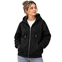 NETCLICK Women39s Cotton Fleece Full-Zip Hooded Sweatshirt