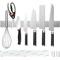 16 Inch Stainless Steel Magnetic Knife Holder, Magnetic Knife Strip, Magnetic Knife Bar Rack Block for Kitchen Utensil Holder, Art Supply Organizer &amp; Tool Holder