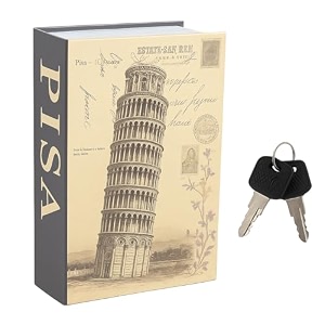 locker jewellery home safe dictionary hidden secret book safe vault 2 keys jewelry money cash box for office home small- 18  115  55 cm big size pisa-key lock