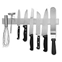 12 Inch Stainless Steel Magnetic Knife Holder, Magnetic Knife Strip, Magnetic Knife Bar Rack Block for Kitchen Utensil Holder, Art Supply Organizer & Tool Holder