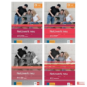 netzwerk neu a1- textbookworkbookglossarintensivtrainer set of 4 books 