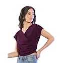 NEUDIS Women Polyester Knit Solid Fitted Overlap