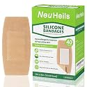 NeuHeils Silicone Bandages for Sensitive Skin 2x4 Inch Large, 40 Pack