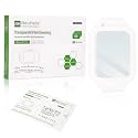 NeuHeils Transparent Film Dressing Large 4x4.75 Inch, 50 Pack, Waterproof