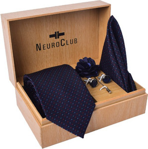 neuroclub silk cufflink  tie pin set