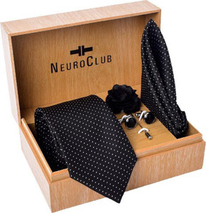 neuroclub silk cufflink  tie pin set