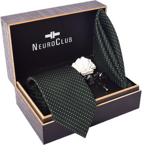 neuroclub silk cufflink  tie pin set