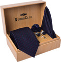 NEUROCLUB Silk Cufflink & Tie Pin Set