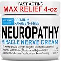 Neuropathy Nerve Relief Cream - Premium Nerve Cream 3X Action for Targeted Relief and Soothing Nerve Comfort - Maximum Strength with 4% Menthol Arnica MSM for Feet Hands Legs Toes & Back - Large 4 Oz