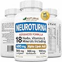 Neuropathy Support Supplement with 600 mg Pure Alpha Lipoic Acid - Advanced ALA Nerve Formula for Feet Hands Fingers Legs - Ultra Potent 18 in 1 Natural Nerve Vitamins - 120 Capsules