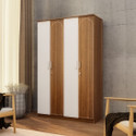 neuspace Tetra Engineered Wood 4 Door Wardrobe
