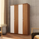 neuspace Tetra Engineered Wood 4 Door Wardrobe
