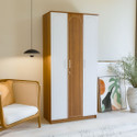 neuspace Trio Engineered Wood 3 Door Wardrobe