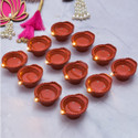 NEUTON Plastic (Pack of 12) Table Diya Set