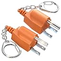 Neutral Ground Bonding Plug - Floating Ground Adapter for Portable Inverter Generators, RVs, Motorhomes & Campers (NEMA 5-15P/TT-30R),with Keychain, Improve Generator Grounding Security--2Pack