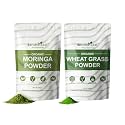 Detox Duo Combo, Organic Wheatgrass and Moringa Powder | Herbal Supplement for Digestion, Immunity, Detox and Helps in Manage Sugar Level and BP (Blood Pressure)